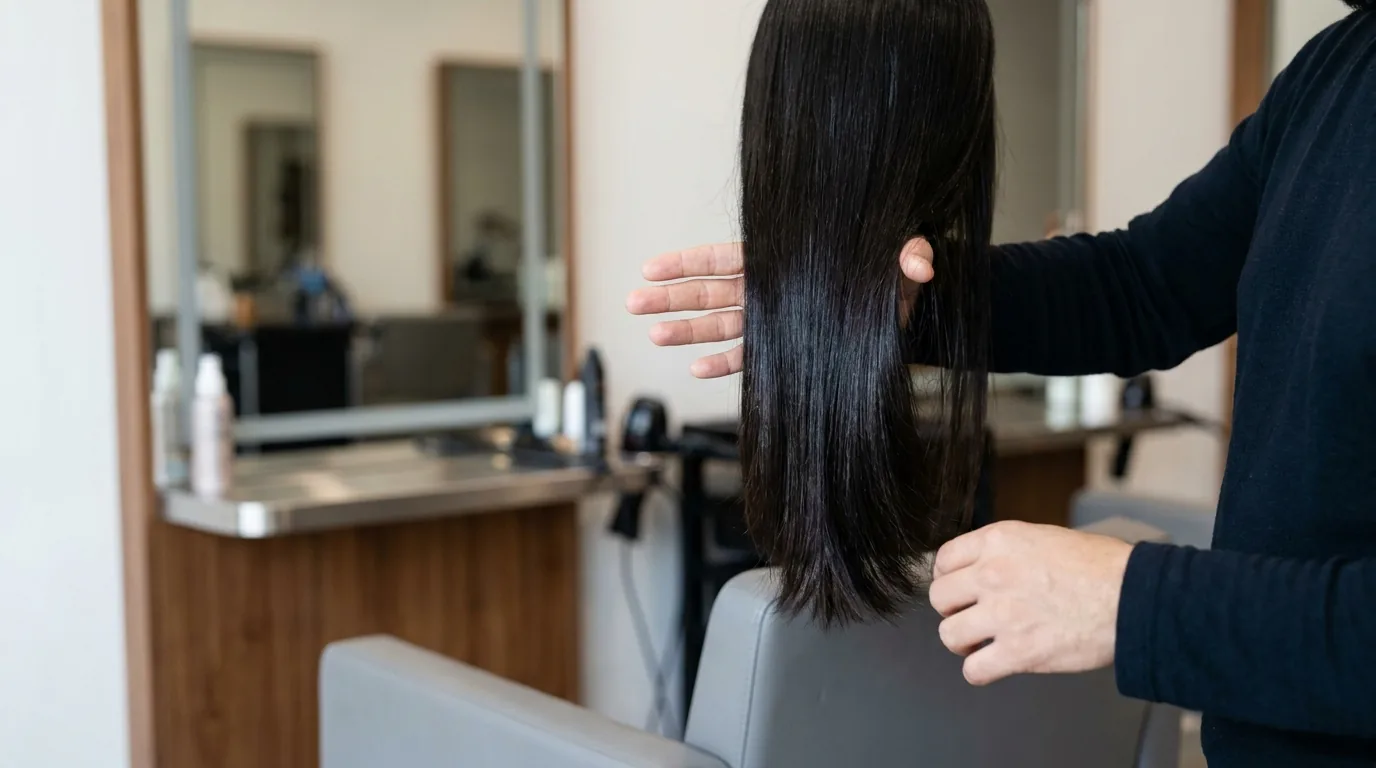 best keratin treatment in dubai inline 2 brazilian blowout and keratin smoothing result on long frizz-free hair at a dubai salon