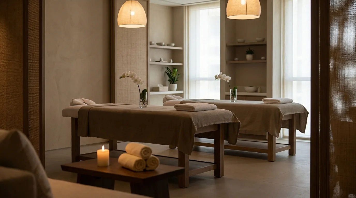 couple spa dubai inline 1 couples massage dubai marina private suite with two side-by-side treatment beds and warm lighting