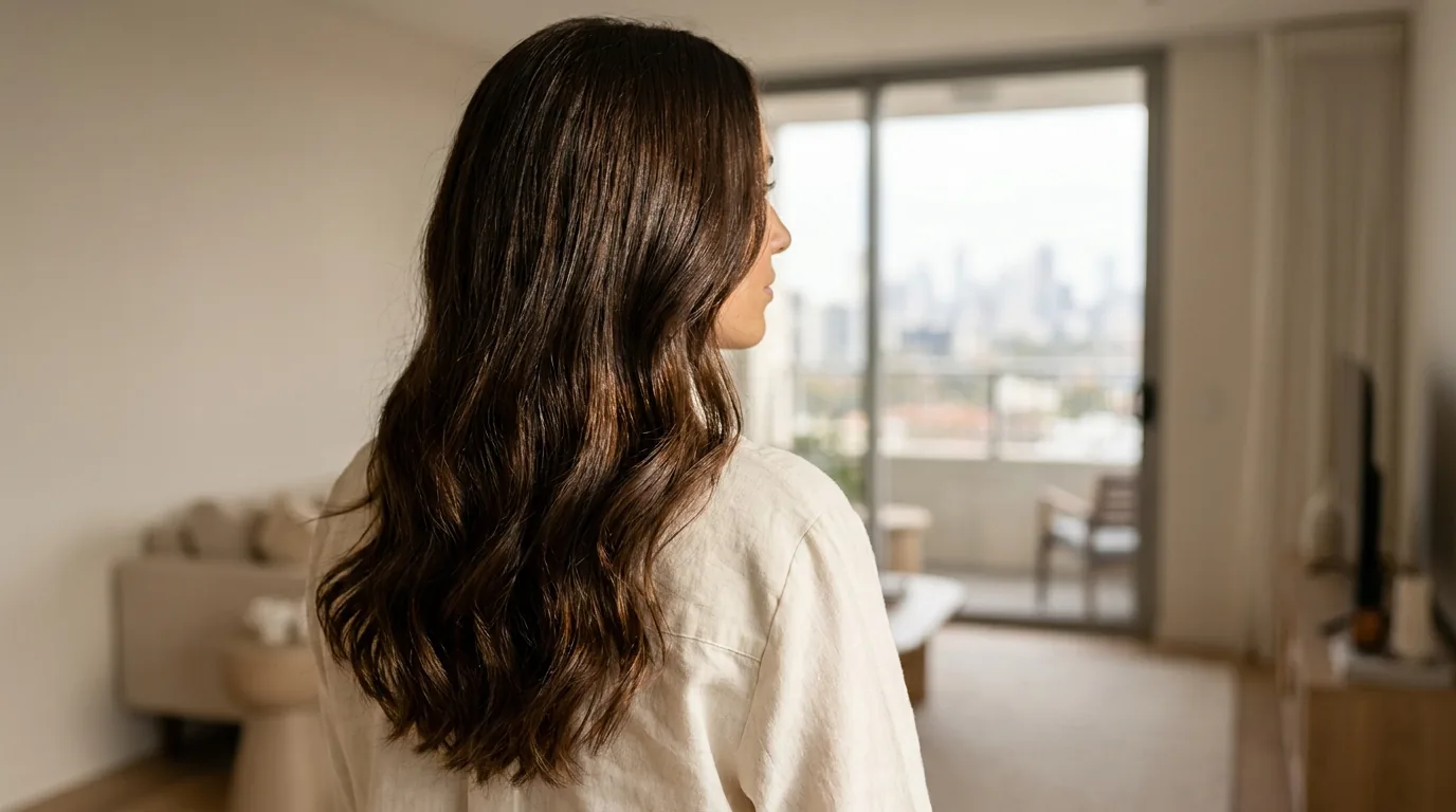 natural hair recovering with healthy length several months after extensions were removed safely