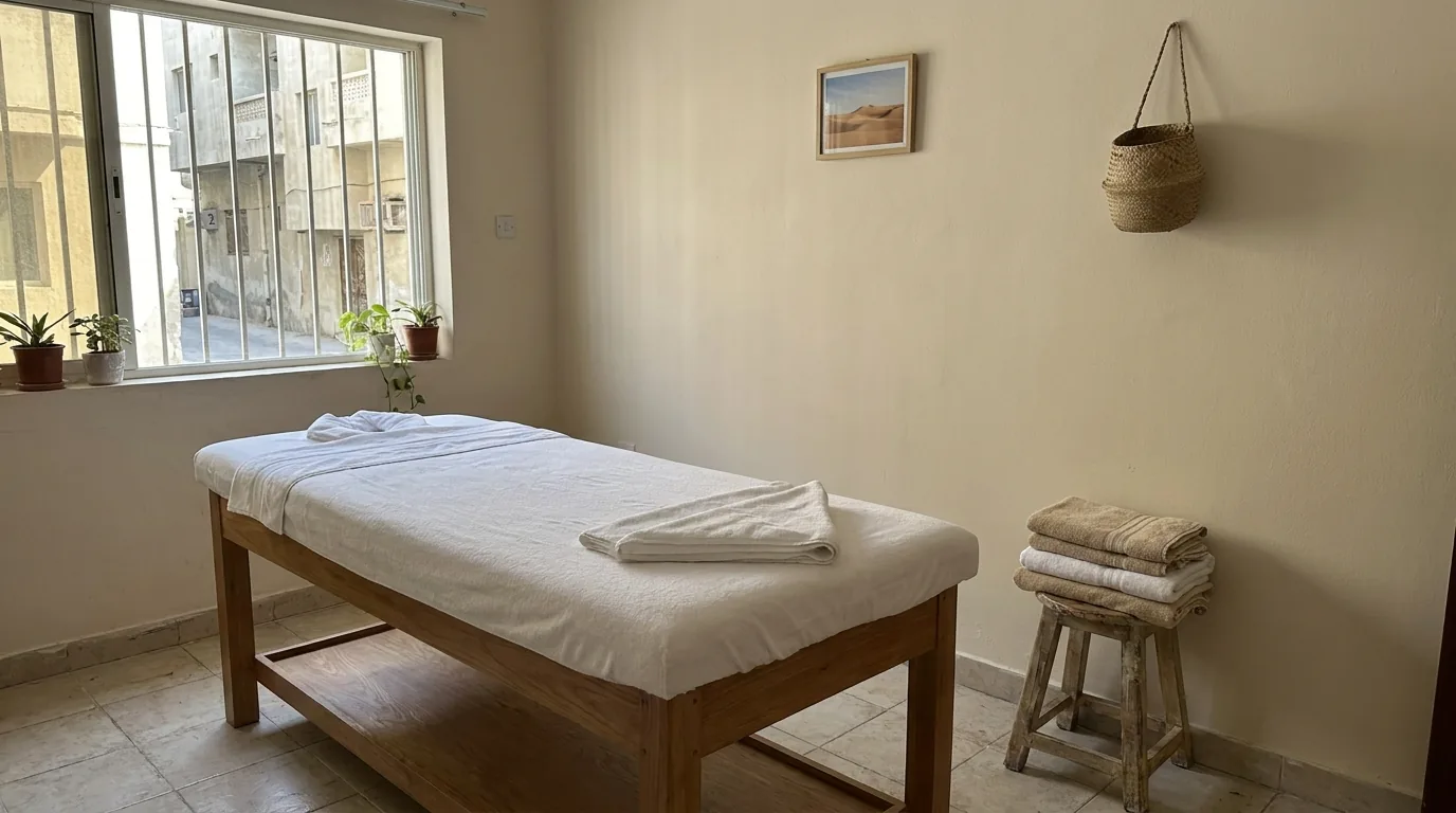 how much does a massage cost inline 1 massage cost dubai comparison: therapist preparing a treatment room in a calm neighbourhood spa
