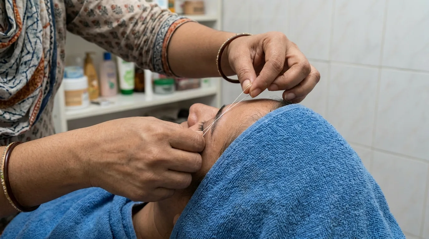 indian salon in dubai inline 1 indian salon in dubai threading service at a Karama ladies parlour