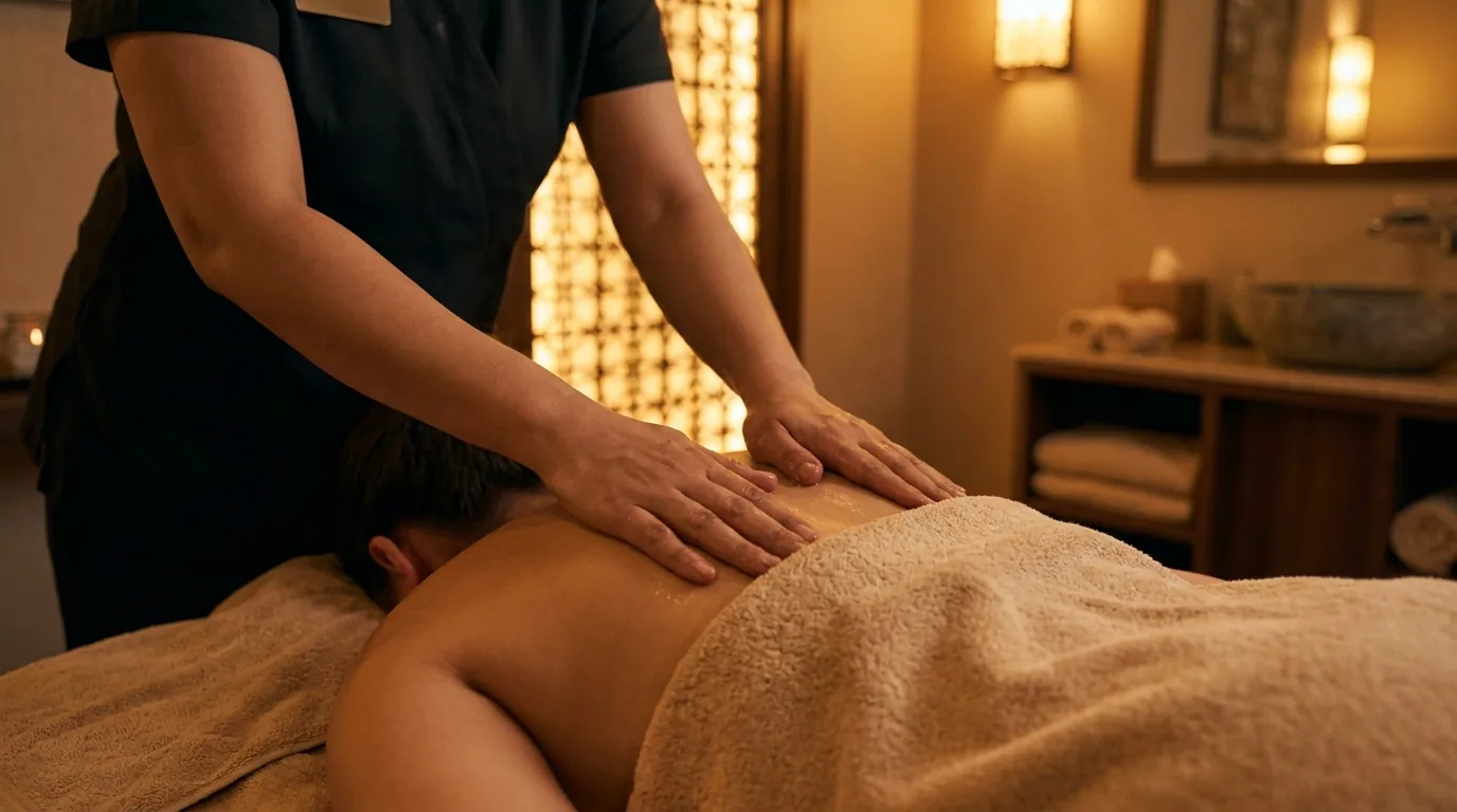 massage business bay inline 2 relaxation massage business bay session with therapist hands working a client back and warm lighting