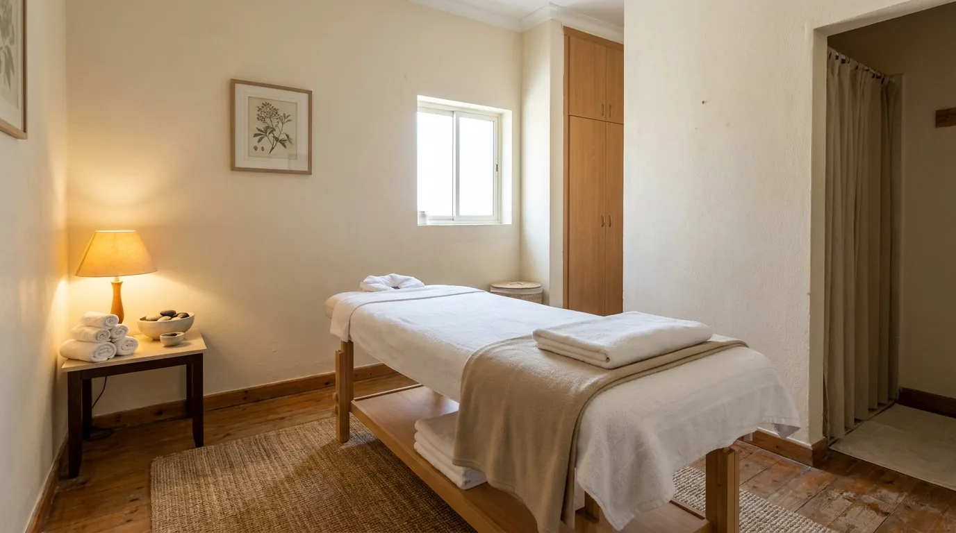 massage in bur dubai inline 1 simple clean massage treatment room at a neighbourhood spa in bur dubai