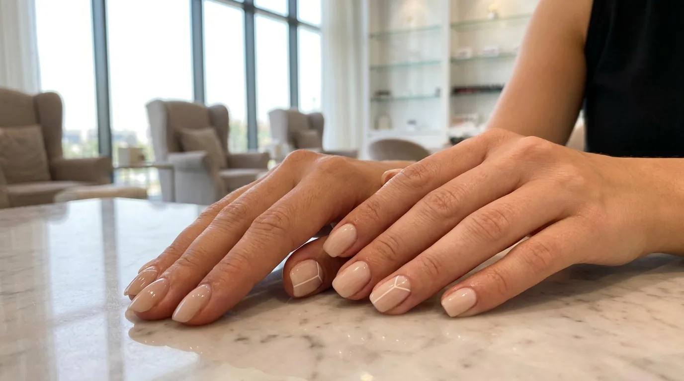 nail spa mall of emirates inline 2 best nail salon MOE: finished pastel gel nails with neutral nail art at Mall of the Emirates