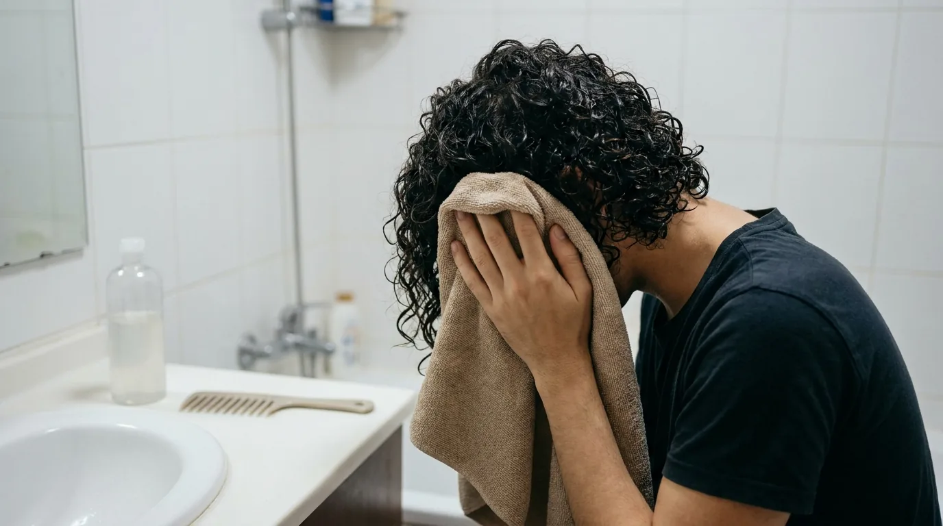 can you wash your hair after a perm inline 2 first wash after a perm blotted with a microfiber towel beside a wide-tooth comb