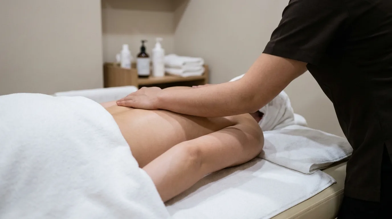 does a deep tissue massage hurt inline 1 deep tissue massage pressure applied with a forearm along the upper back, the sustained hold that produces a dull ache rather than sharp pain